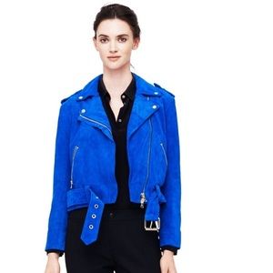 Club Monaco Ela Suede Moto Jacket